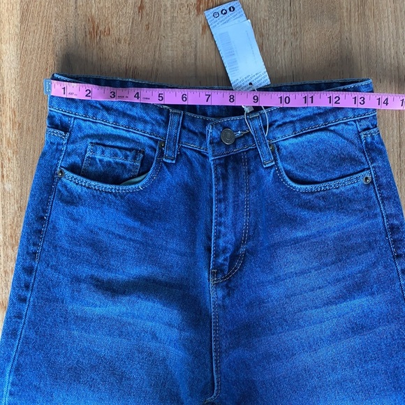 Mom jeans vintage wash no stretch - Picture 5 of 8